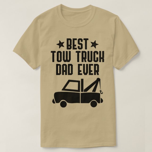 Best Tow Lastbil Pappa Allnyfunny Hooking Fordon T T Shirt (Design framsida)