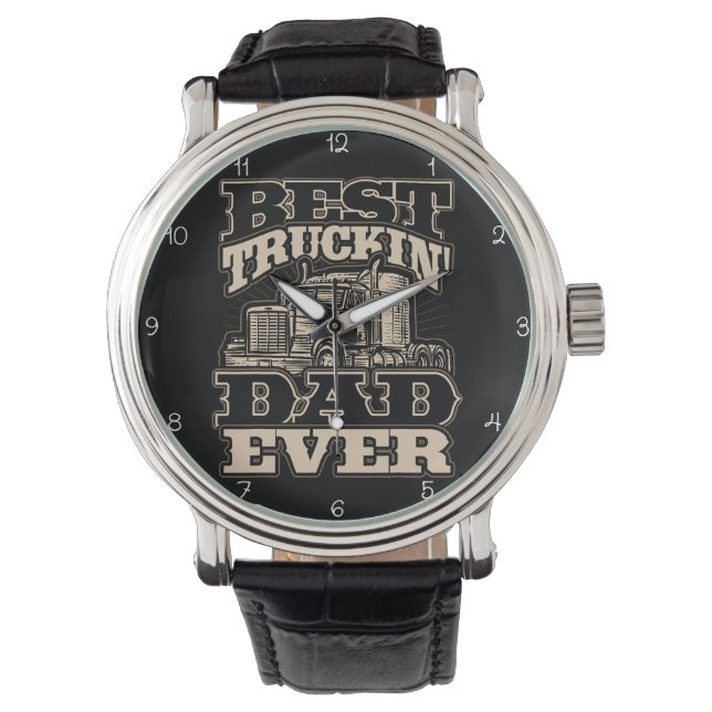 Best Truckin' Dad Ever Armbandsur (Framsida)
