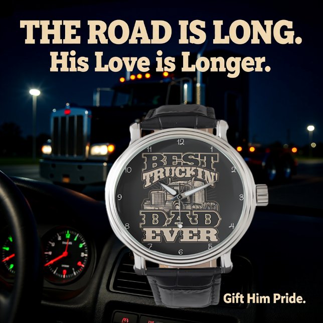 Best Truckin' Dad Ever Armbandsur (Skapare uppladdad)