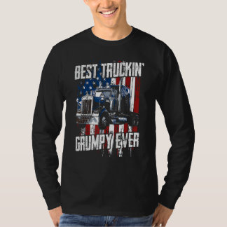 Best Truckin Grumpy Ever On Fathers Day Trucker dr T Shirt