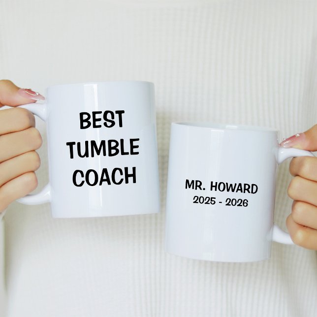 Best Tumble Coach with Name Kaffemugg (Skapare uppladdad)