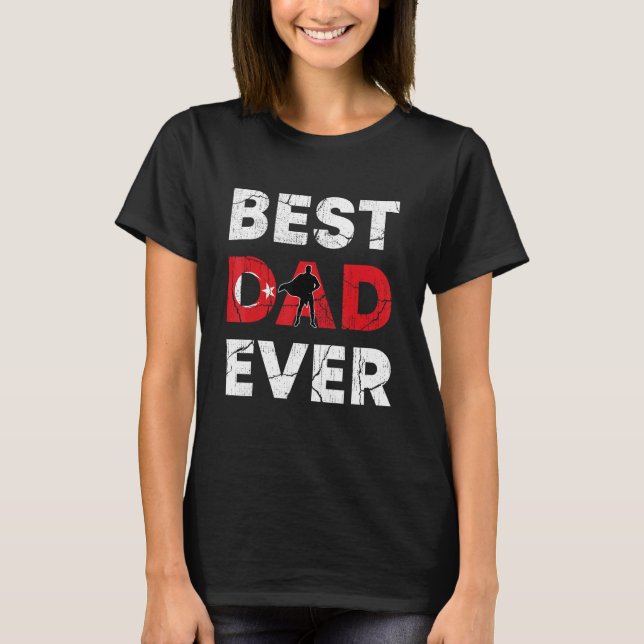 Best Turkish Dad Ever Turkey Daddy Father s Day T Shirt (Framsida)