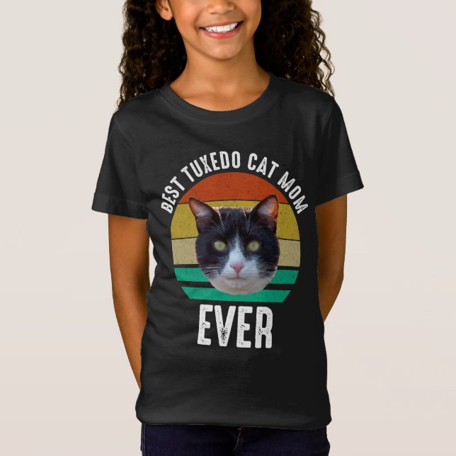 Best Tuxedo Cat Mamma någonsin T Shirt (Framsida)