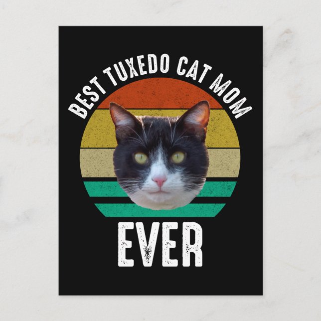 Best Tuxedo Cat Mamma någonsin Vykort (Framsida)