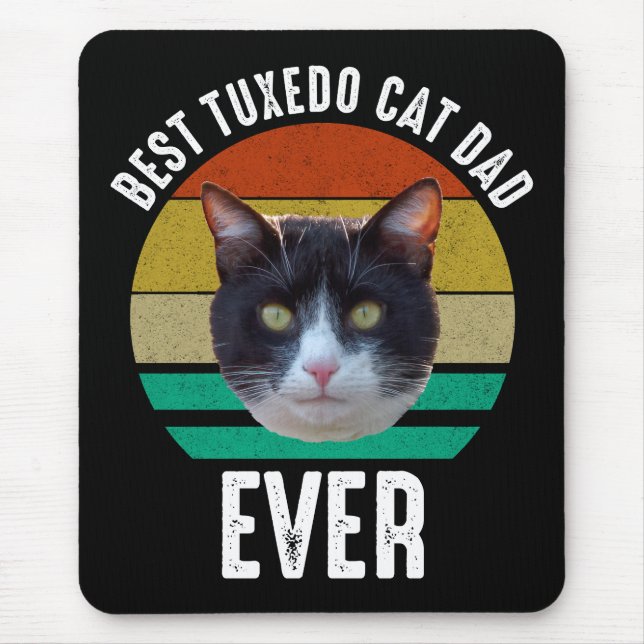 Best Tuxedo Cat Pappa någonsin Musmatta (Framsidan)