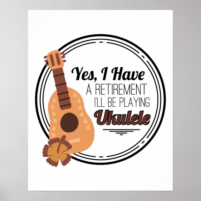 Best Ukulele Musician Gift Poster (Framsidan)