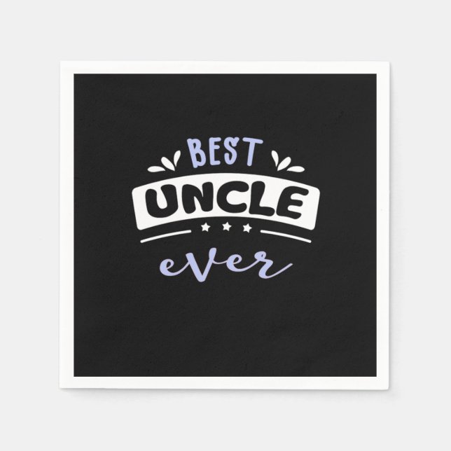 Best Uncle Ever Gift Idea Pappersservett (Framsidan)