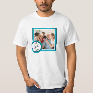 Best Uncle Ever Teal Custom Photo Gift Shirt T Shirt