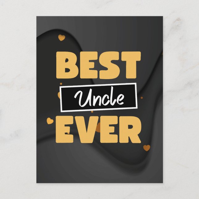 Best Uncle ever Vykort (Framsida)