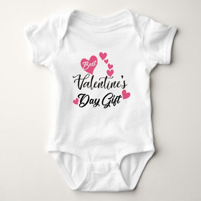 Best Valentines Day Baby Bodysuit - Cute Gift Desi T Shirt (Framsida)
