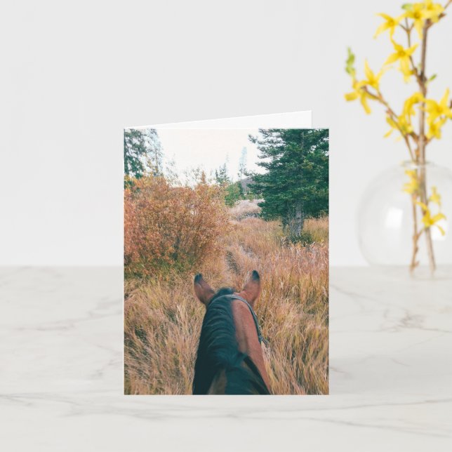 Best View - 4" x 5.6" Notecard Kort (Gul blomma)