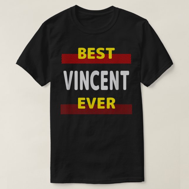 Best Vincent Aldriends Namn Buddy Nickname Pers T Shirt (Design framsida)