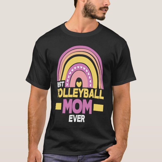 Best Volleyball Mom Ever  Volleyball Mom  1 T Shirt (Framsida)