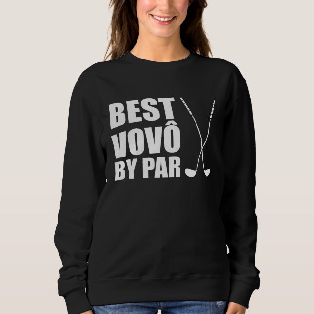 Best Vovo By Par Portuguese Grandpa Golfer Pun T Shirt (Framsida)