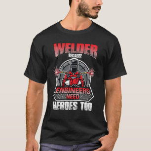 Best Welding Retro Pipeliner Ironworking Welder T Shirt