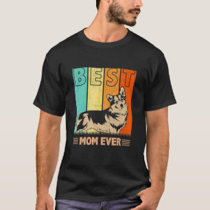 Best Welsh Corgi Hund Mamma någonsin Retro Graphic T Shirt