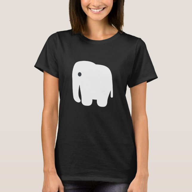 Best White Elephant - jul Humor T Shirt (Framsida)