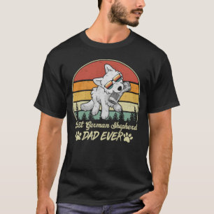 Best White German Shepherd Pappa någonsin Retro Hu T Shirt