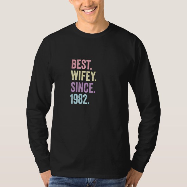 Best Wifey sedan 1982 40:e Bröllop-årsdagen 40 T Shirt (Framsida)
