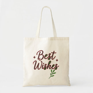Best Wishes Elegant Tote Bag Tygkasse