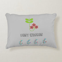 Best Wishes Flora  Accent Pillow
