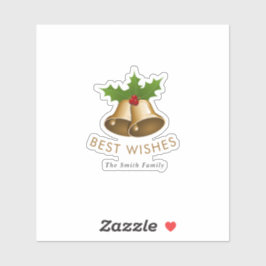 Best Wishes Jingle Bells Smith Family Klistermärken