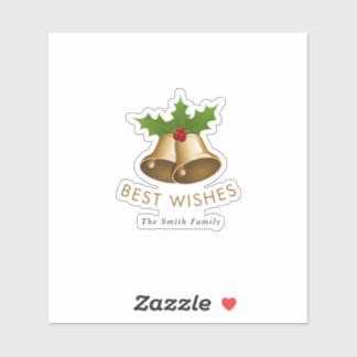 Best Wishes Jingle Bells Smith Family Klistermärken