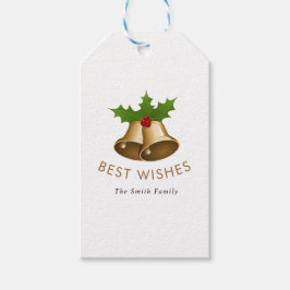 Best Wishes Jingle Bells Smith Family Presentetikett