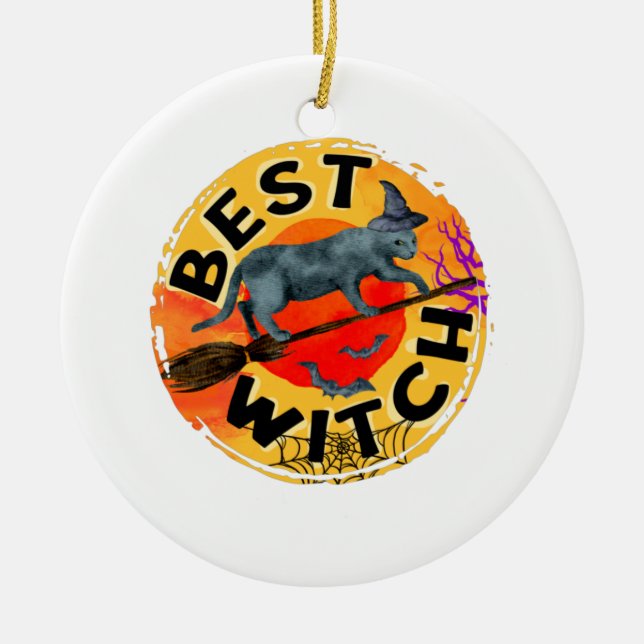Best Witch Julgransprydnad Keramik (Framsidan)