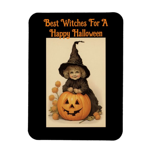 Best Witches Halloween Flexible Magnet (Vertikal)