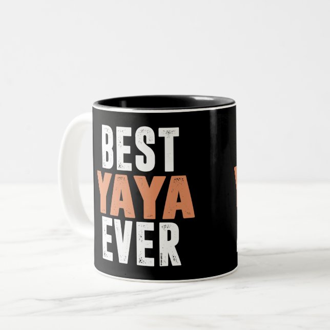 Best Yaya Aldrig Två-Tonad Mugg (Framsida vänster)