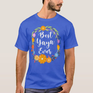 Best Yaya All Women Blommigt Dekoration Yaya T-Shi T Shirt