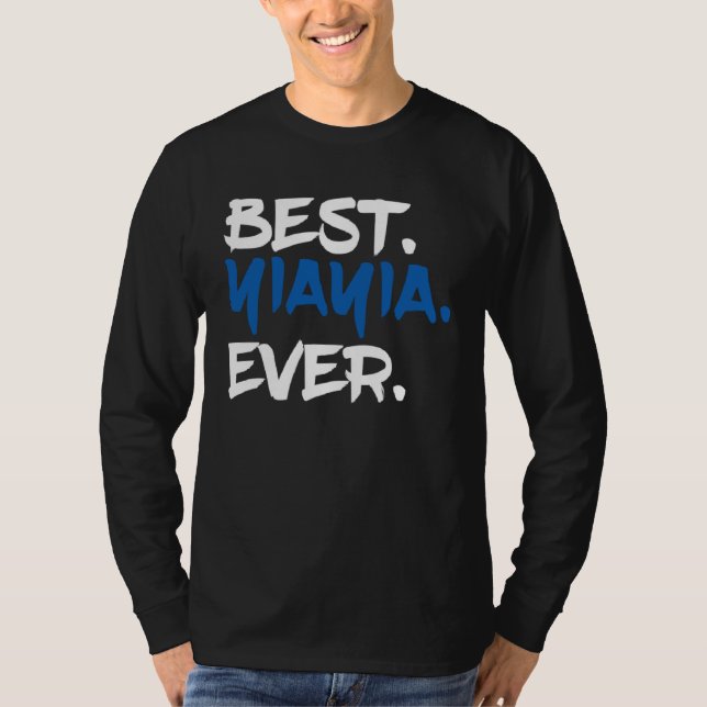 Best Yiayia Ever   Greek Grandma T Shirt (Framsida)