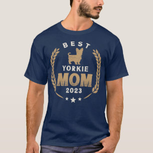 Best Yorkie Mamma 2023 Cute Yorkshire Terrier Hund T Shirt