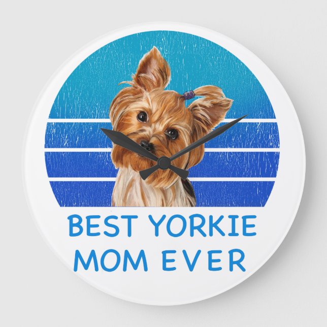 Best Yorkshire skräcker mamma någonsin Stor Klocka (Framsida)