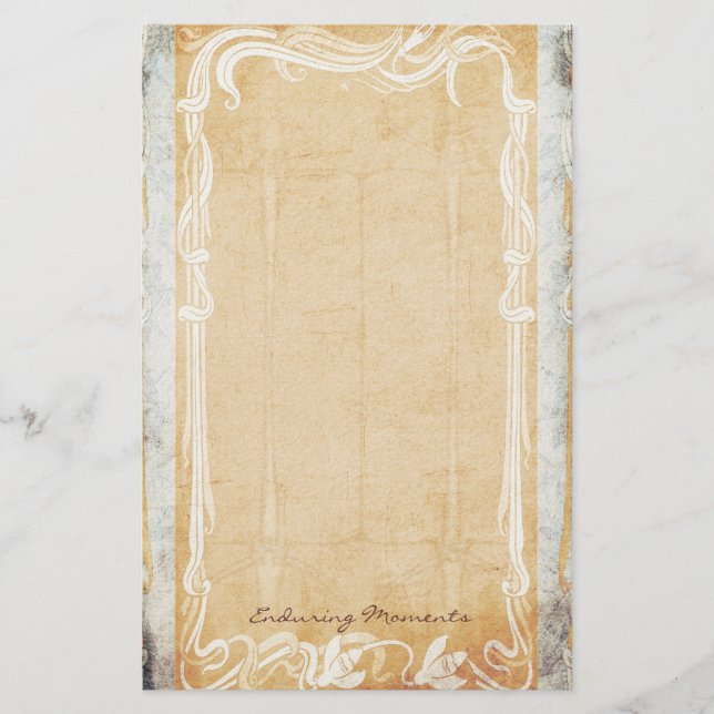 Bestående ögonblick - art nouveaubrevpapper brevpapper (Framsida)