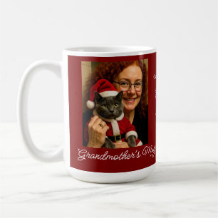 Beställ vår bästa jul, Katt och ägare foto Kaffemugg