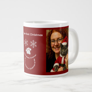 Beställ vår jul, Katt Foto Specialmugg Jumbo Mugg