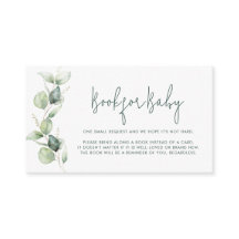 Beställare av Bok i Eucalyptus Script Baby Shower