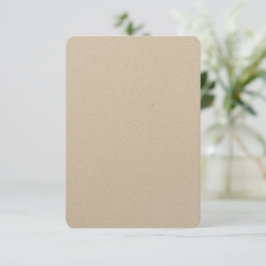 Beställda 3,5" x 5" Kraft-inbjudningskort med rund Inbjudningar