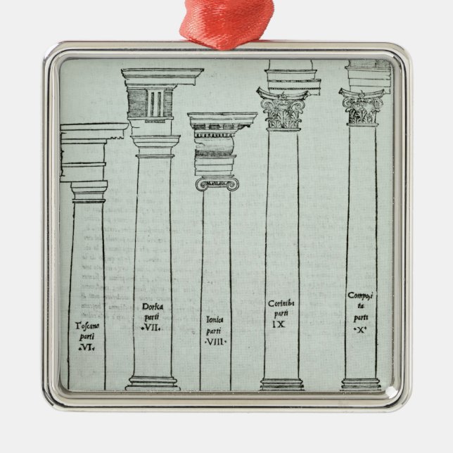 Beställer av arkitektur julgransprydnad metall (Framsidan)