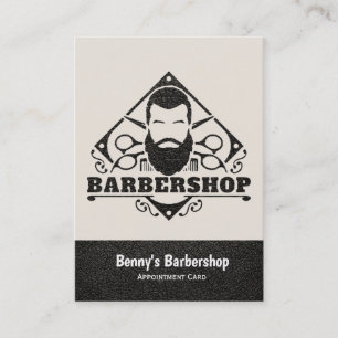 Beställning av utseende på barberaffär tidsbeställning kort