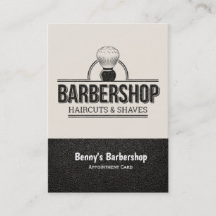 Beställning av utseende på barberaffär tidsbeställning kort