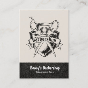 Beställning av utseende på barberaffär tidsbeställning kort