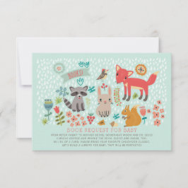 Beställning från Woodland Animals Baby Shower Bok Inbjudningar