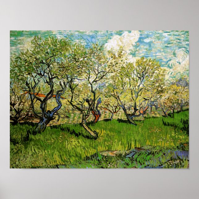 Beställning i Blommar Amsterdam Van Gogh Fine Art Poster (Framsidan)
