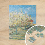 Beställning i Blommar | Vincent van Gogh Pussel<br><div class="desc">Orchard i Blommar (1888) av den nederländske postimponerande konstnären Vincent Van Gogh. Originalteckningen är en olja på arbetsytan som skildrar ett landskap av blommar träd. Använda verktygen för att lägga till anpassningsbar eller anpassa bilden.</div>