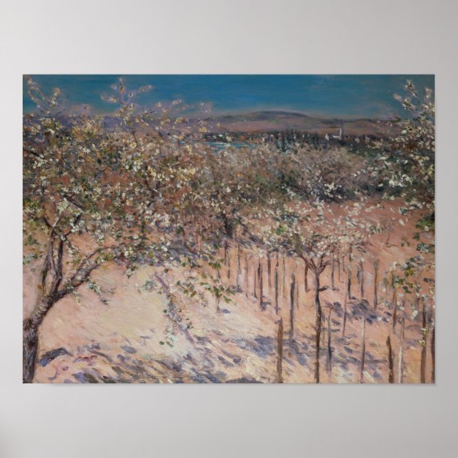 Beställning med Blommar Apple Träd, Colombes Poster (Framsidan)