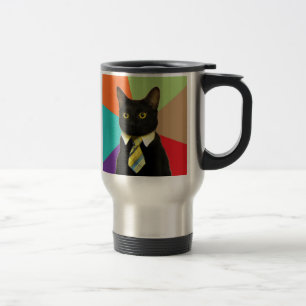 Beställnings- affärskatttravel mug resemugg