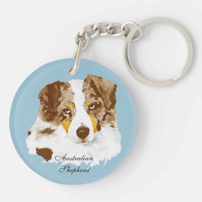 Beställnings- akrylkeychain för australian (Baksidan)
